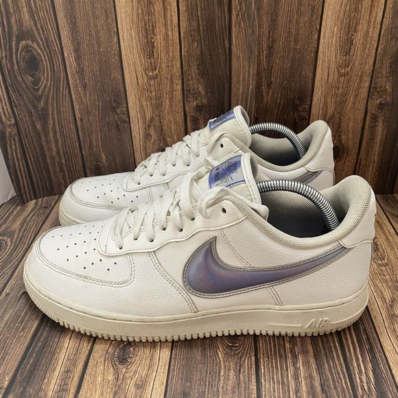 Nike Other - Nike Air Force 1 Low Oversized Swoosh White Racer Blue AO2441-101 Mens Size 10.5